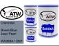 Preview: Chevrolet, Bowie Blue Jean Pearl, WA383A / GB7: 500ml Lackdose + 500ml Klarlack + 250ml Härter - Set, von ATW Autoteile West.